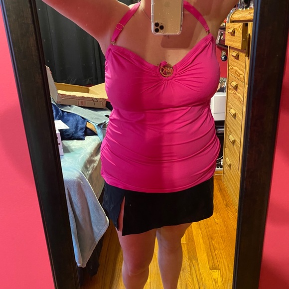 Last One! :) Michael Kors Tankini Hot Pink! NWT! - Picture 6 of 7